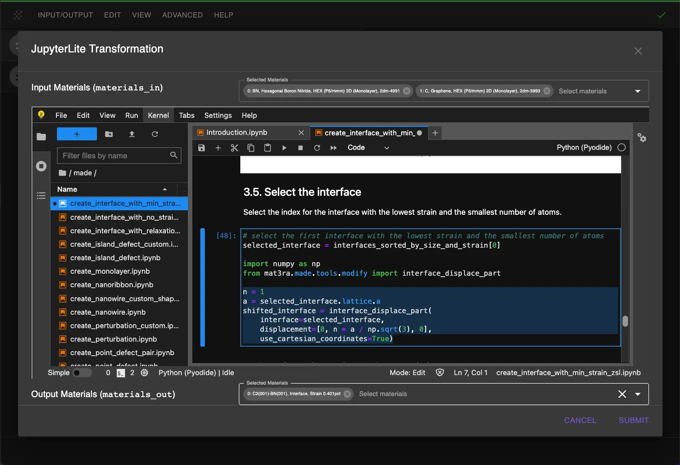 Shift Interface